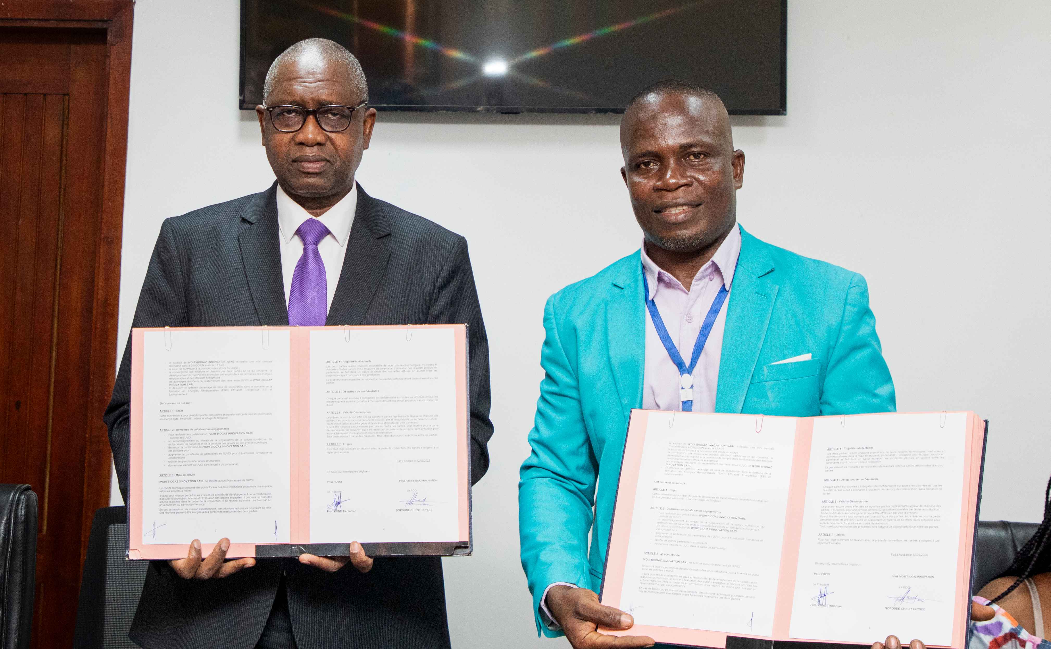 L'UVCI et Ivoir'Biogaz s'associent pour une station de biomasse innovante