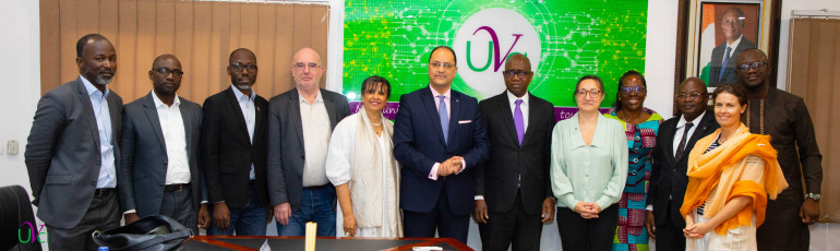 Le Recteur de l’AUF en visite à l’UVCI