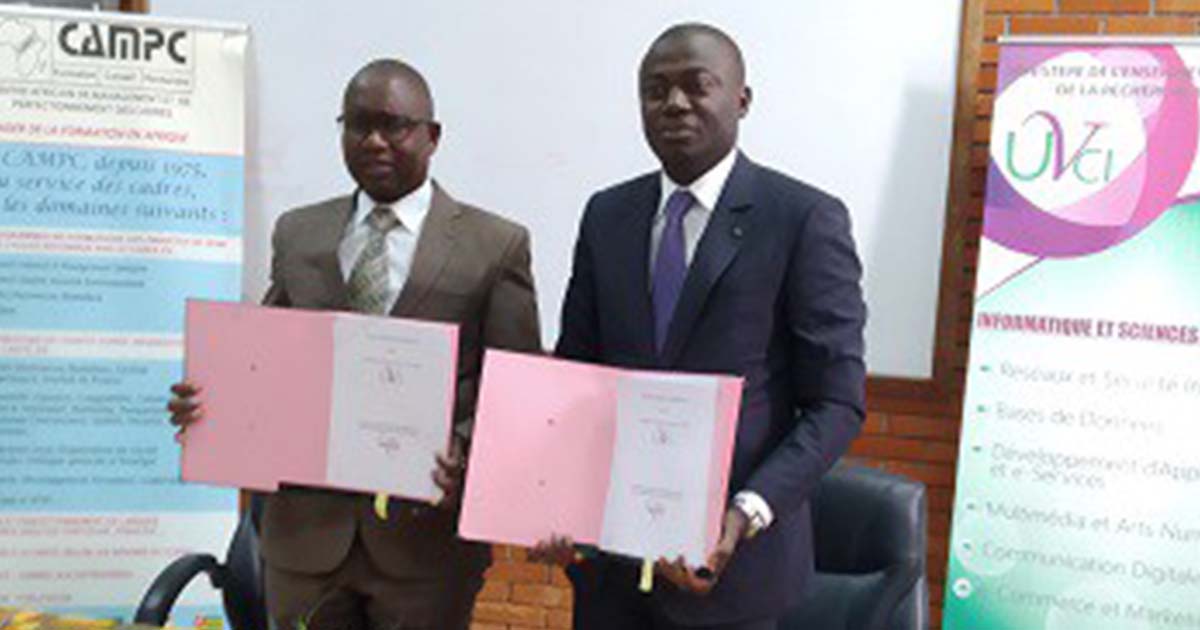 Le CAMPC et l’UVCI signent un partenariat pour vulgariser la formation à distance