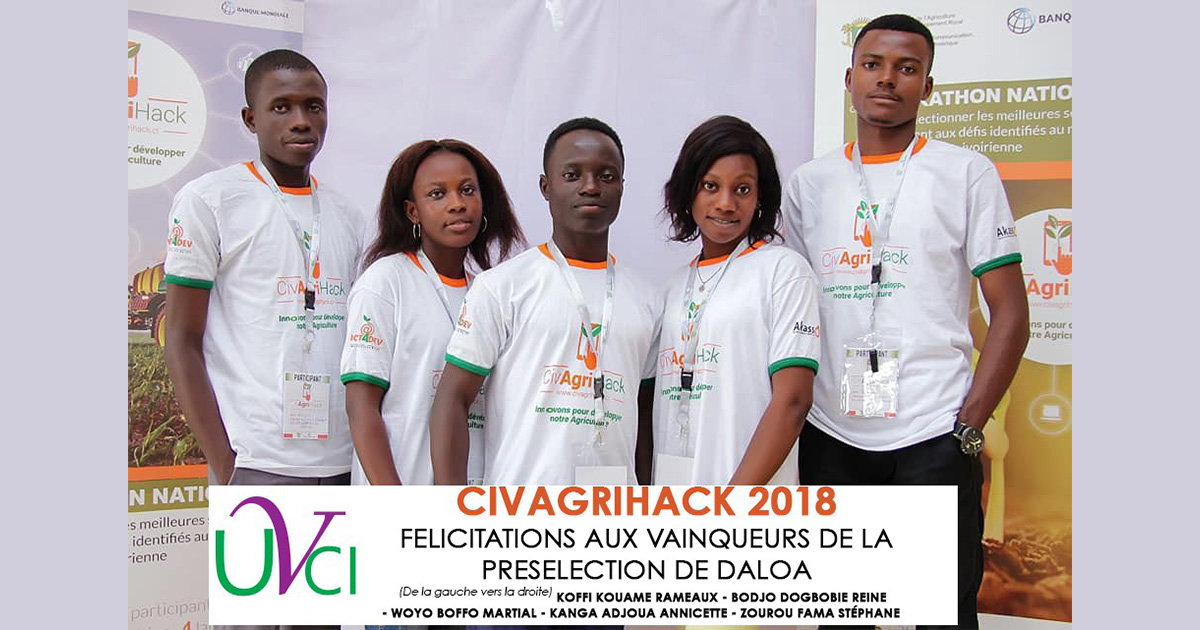 CivAgriHack 2018/ Les Ingénieurs du Virtuel prennent la première place dans la présélection de Daloa