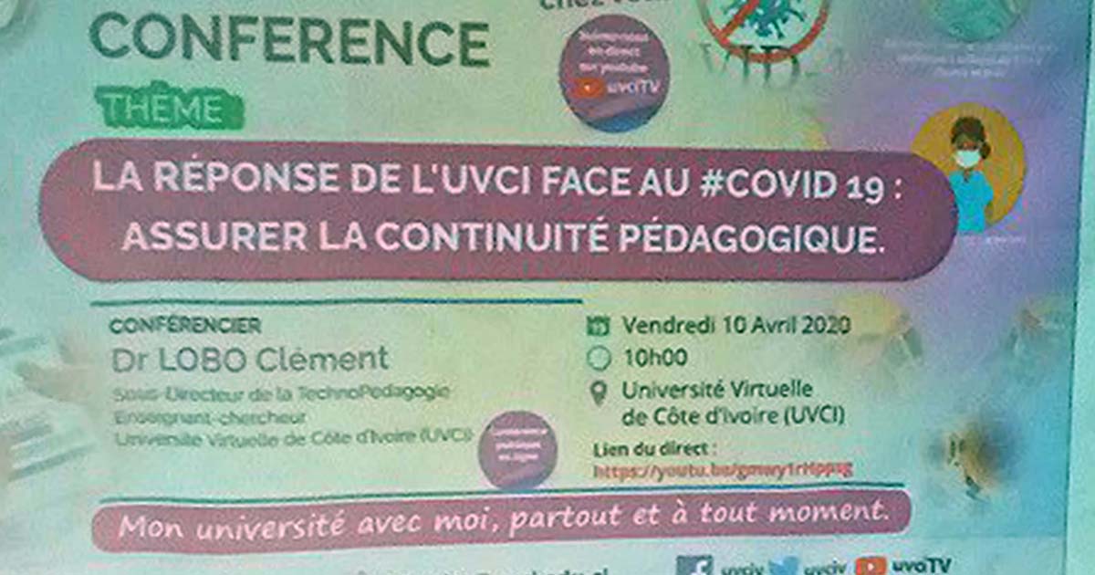 L’Université Virtuelle de Côte d’Ivoire assure la continuité pédagogique pendant le COVID 19