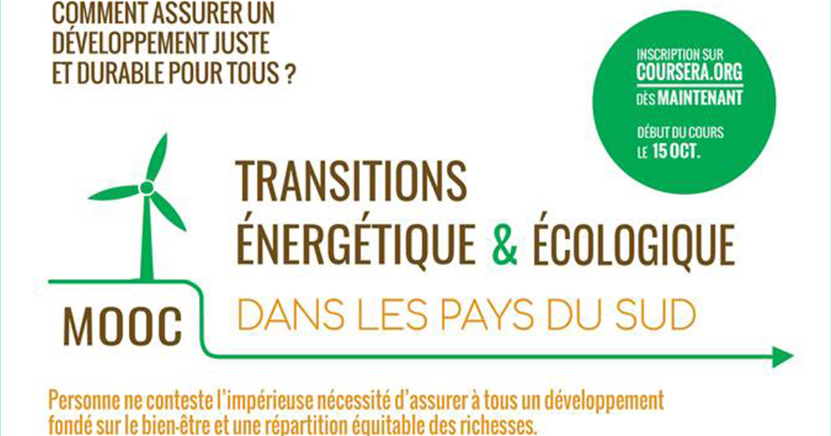 MOOC sur les Transitions écologiques et énergétiques dans les pays du Sud