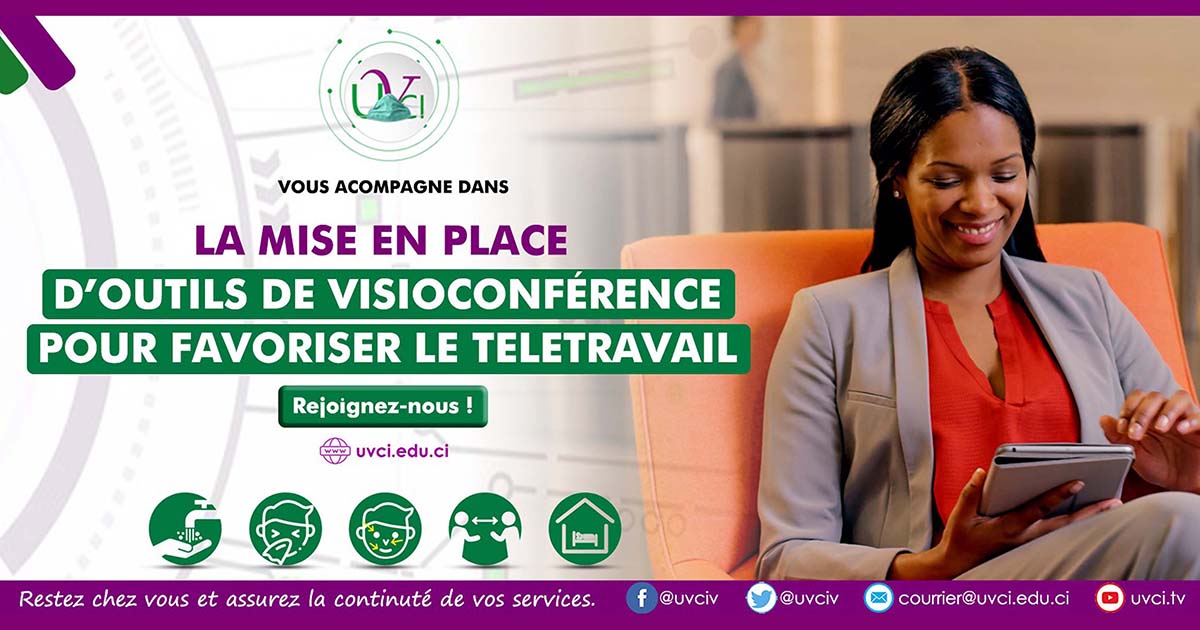 COVID-19   L’Université Virtuelle de Côte d’Ivoire propose ses services liés au télétravail