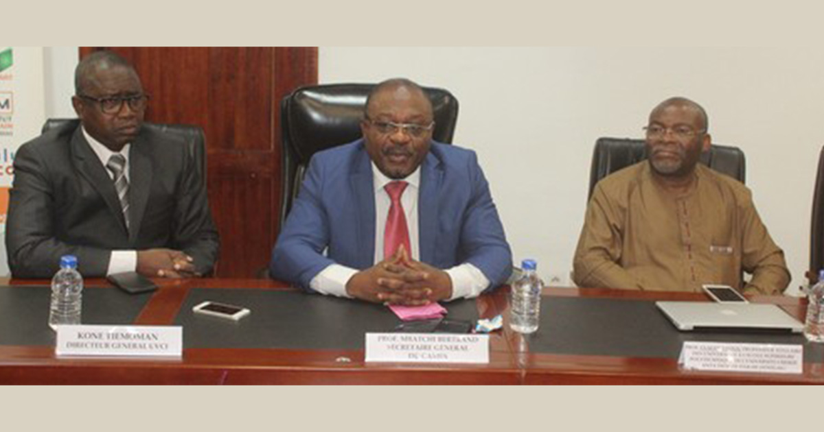 L'Université Virtuelle de Côte d'ivoire honorée par la visite du SG du CAMES