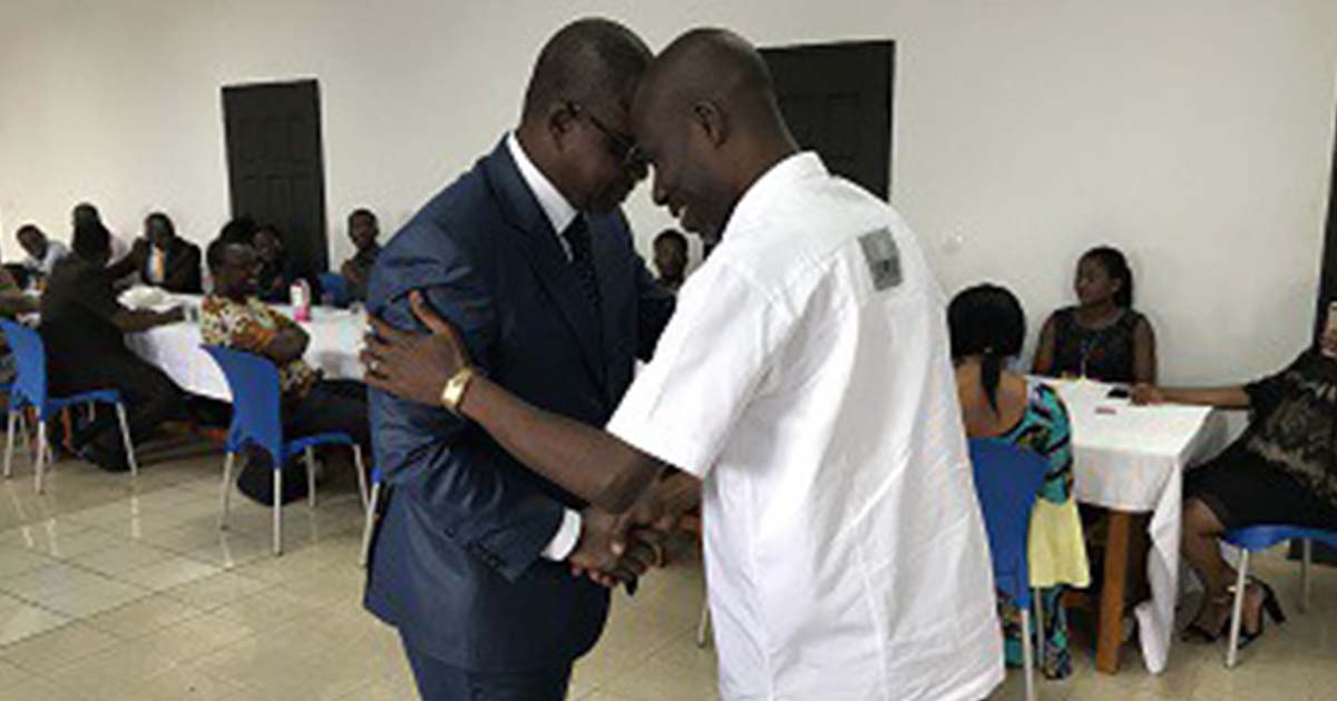 Le personnel de l'UVCI présente ses vœux au Prof KONE TIEMOMAN